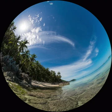 Clear Sea Full Dome Time Lapse Stock Footage 40634266