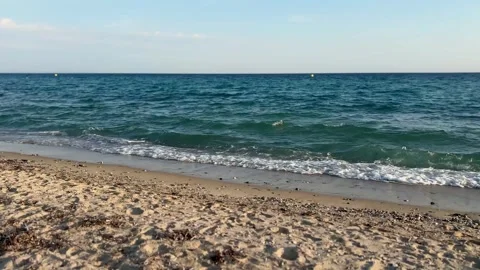 Clear Sea Waters and Waves on Sandy Shores Stock Footage 330167080