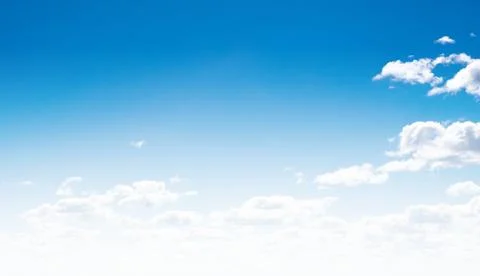 Clear sky and clouds Stock-Fotos