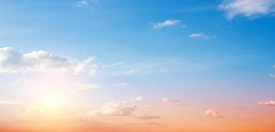 Clear sky and clouds Stock Photos