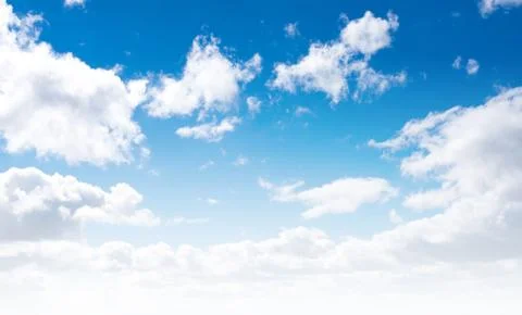 Clear sky and clouds Stock Photos