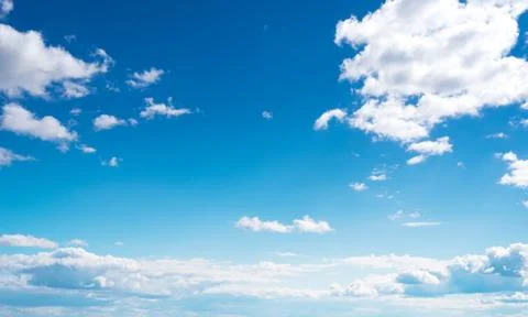 Clear sky and clouds Stock Photos