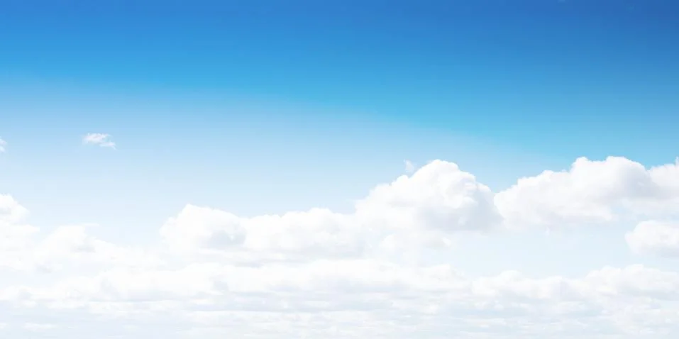 Clear sky and clouds Stock-Fotos