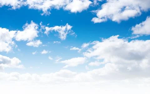 Clear sky and clouds Stock Photos