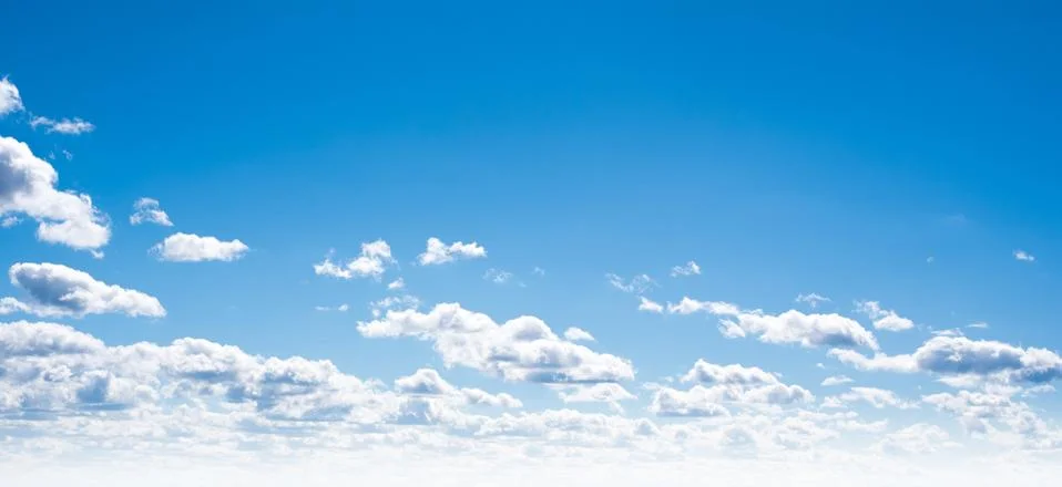 Clear sky and clouds Foto stock
