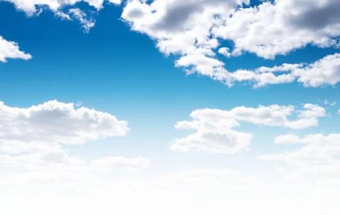 Clear sky and clouds Stock Photos