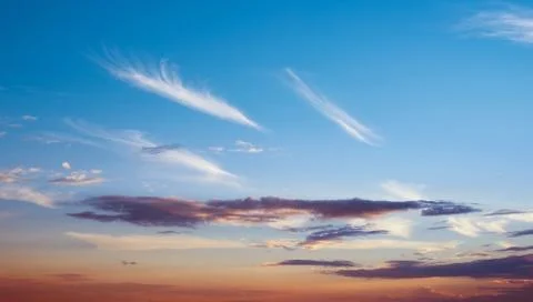 Clear sky and clouds 库存照片