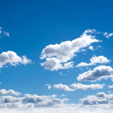 Clear sky and clouds Foto stock