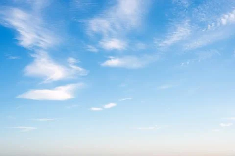 Clear sky and clouds Stock-Fotos