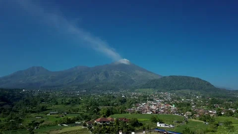 Clear sky and mountain view in Trawas Mojokerto August 2 2026 Stock Footage 341806661