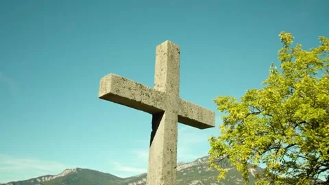 Clear sky background cross clip  動画素材 272642779