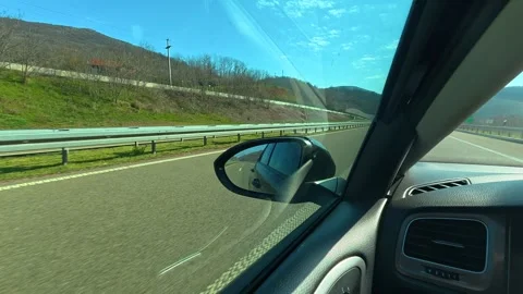 Clear sky. Balkan, Eastern Europe, POV Video stock 331778601