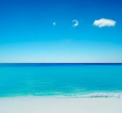 Clear sky from the beach 写真素材