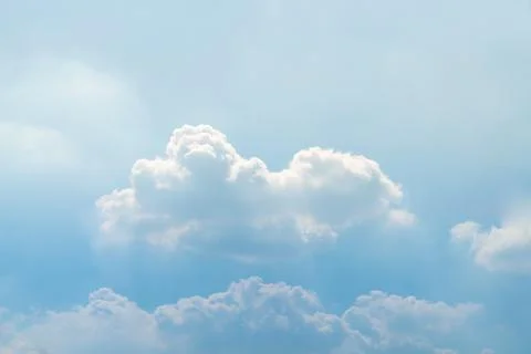 Clear sky with cloud background Stock Photos