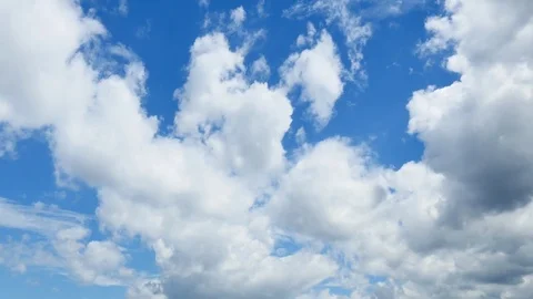 The clear sky with a cloud 스톡 동영상 80509504