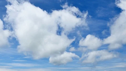 The clear sky with a cloud Stock Footage 80509537