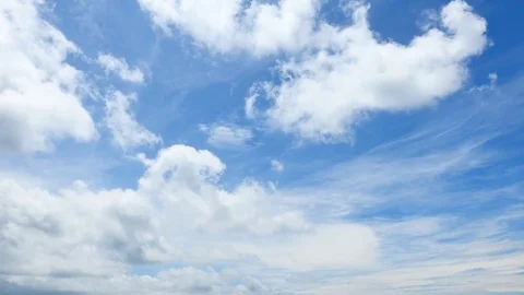 The clear sky with a cloud Stock Footage 80509594