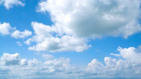 The clear sky with a cloud Stock Footage