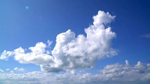 The clear sky with a cloud Video stock 80517130