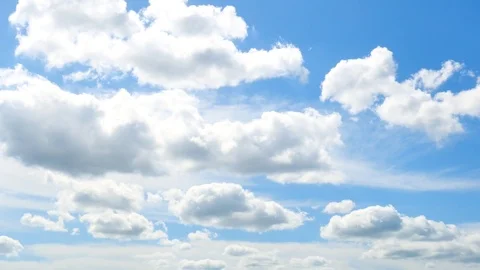 The clear sky with a cloud Stock-Footage 82445925