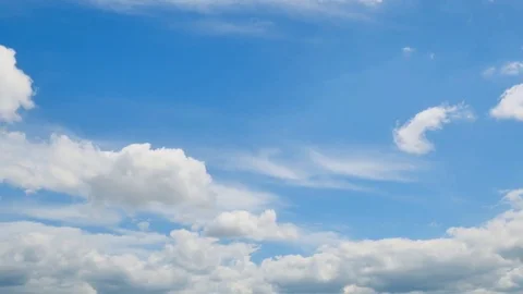 The clear sky with a cloud Stock Footage 82612433