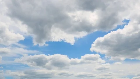 The clear sky with a cloud Stock-Footage 82612468