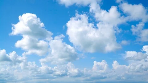 The clear sky with a cloud Stock-Footage 82614133