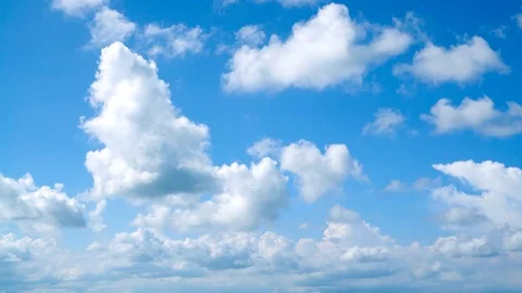 The clear sky with a cloud Stock Footage 82614154