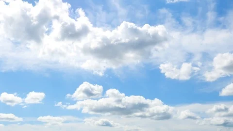 The clear sky with a cloud Stock-Footage 82733310