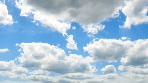 The clear sky with a cloud Stock-Footage 82733314