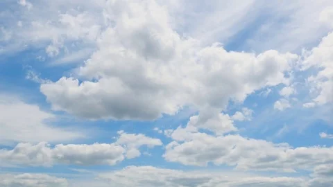 The clear sky with a cloud Stock Footage 82985031
