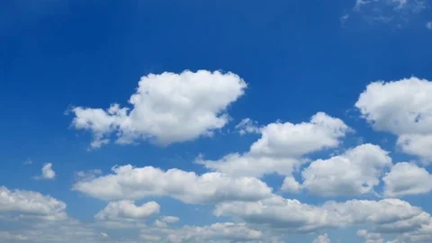 The clear sky with a cloud Stock-Footage 84809069