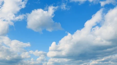 The clear sky with a cloud Video stock 86195870