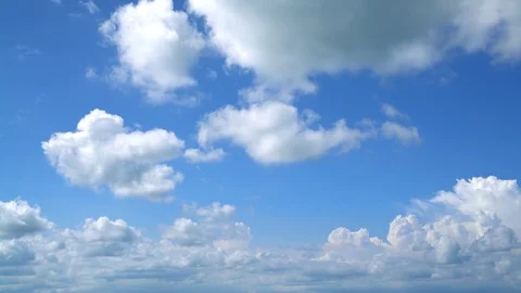 The clear sky with a cloud Video stock 86303261