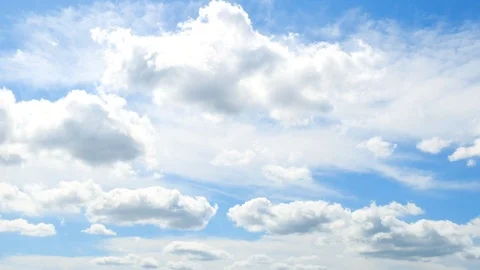 The clear sky with a cloud Video stock 87307605