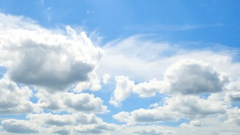 The clear sky with a cloud Video stock 88889966