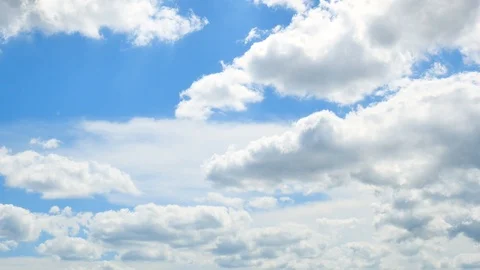 The clear sky with a cloud Vidéo 89650720