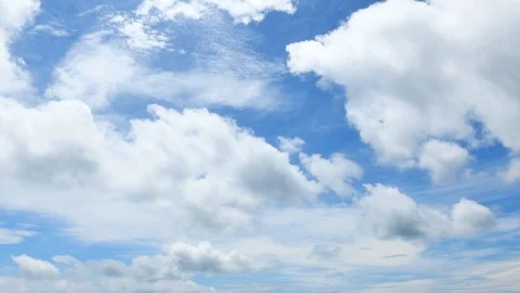 The clear sky with a cloud Stock Footage 90652399