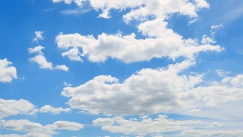 The clear sky with a cloud Video stock 90871065