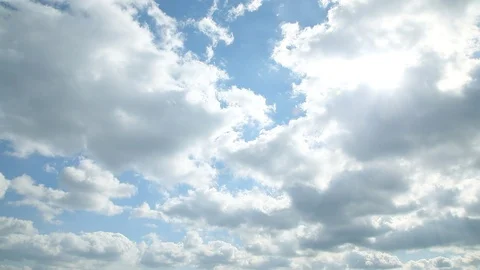 The clear sky with a cloud Stock-Footage 91236586