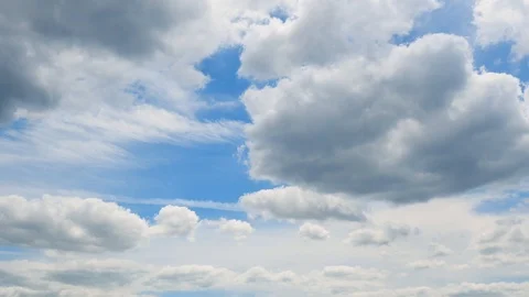 The clear sky with a cloud Video stock 91248679