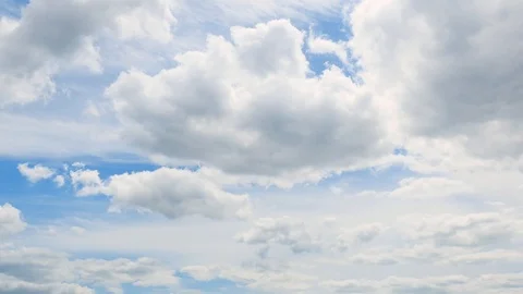 The clear sky with a cloud Stock Footage 93218337