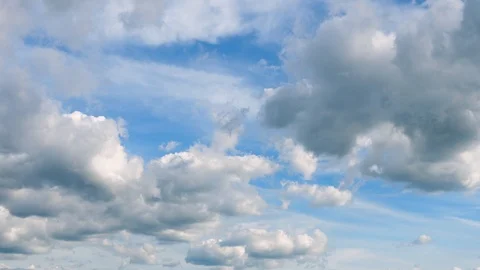 The clear sky with a cloud Stock Footage 96013982