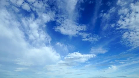 The clear sky with a cloud Stock Footage 166844422