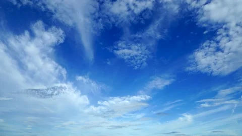 The clear sky with a cloud Stock Footage 166844441