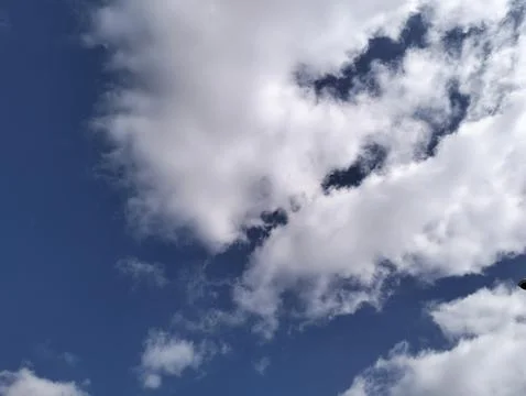 Clear Sky with clouds Stock-Fotos