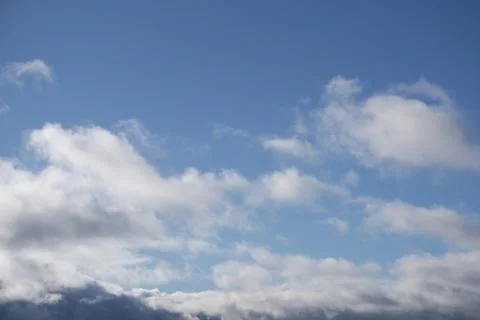 Clear sky with clouds soft space stratosphere . Stock Photos