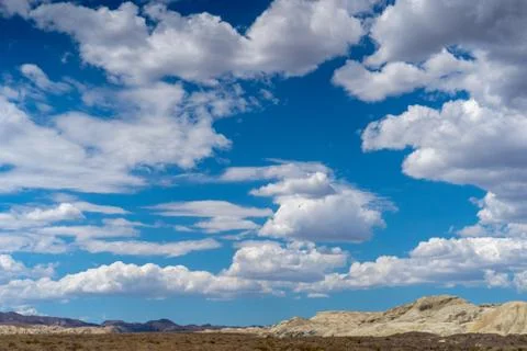 Clear Sky with Mountains Stock Photos