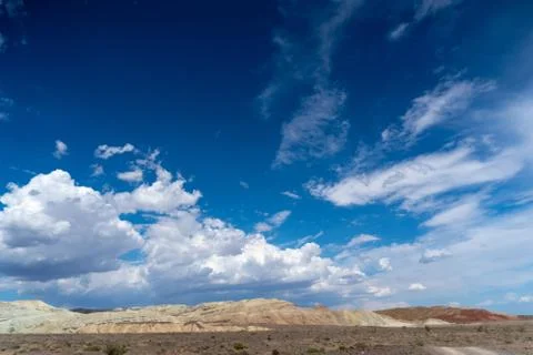 Clear Sky with Mountains Stock Photos