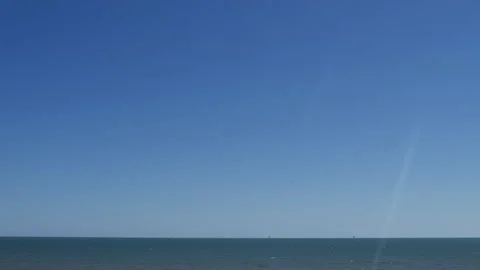 Clear Sky Ocean Stock Footage 252612911
